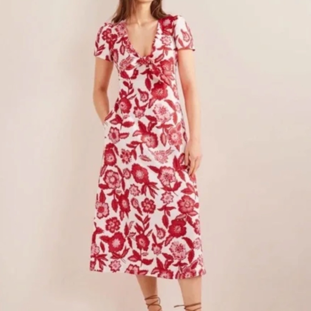 Boden - Tie Front Midi Dress